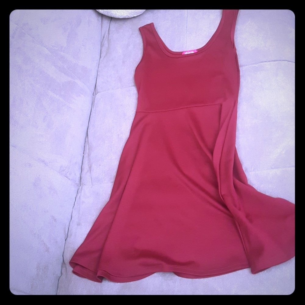 Crimson Skater Dress